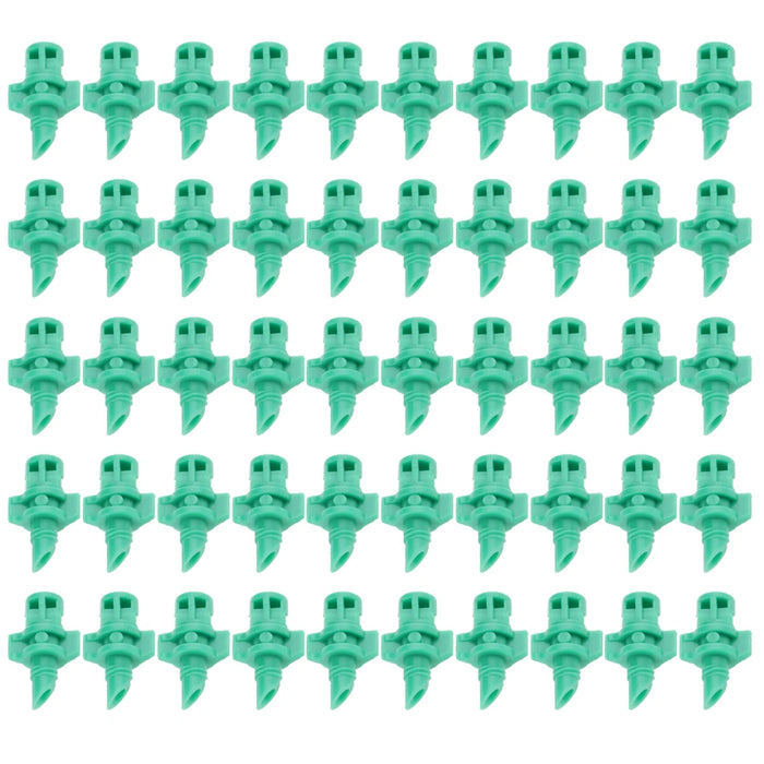 50Pcs 180 Degree Micro Sprayer Fan Jet Hydroponic Aeroponic Misters Garden Lawn Irrigation Sprinkler Nozzle