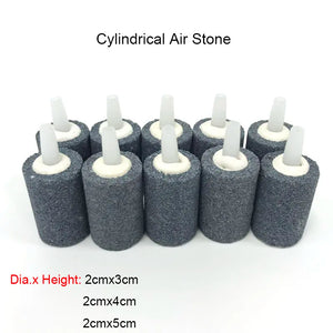 Cylindrical Air Bubble Stone Aquarium Fish Tank Aerator Pump Hydroponics Oxygen Diffuser Oxygen Mineral Bubbles Accessories