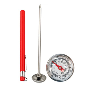 Soil Thermometer Display 0-100 Degrees Celsius Range Soil Temperature Thermometer for Ground Compost Garden Soil