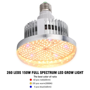 150W LED Grow Light Full Spectrum Phytolamp for Plants E27 Plant Lamp Fitolamp For Growbox Indoor Seedlings Flower Fitolamp