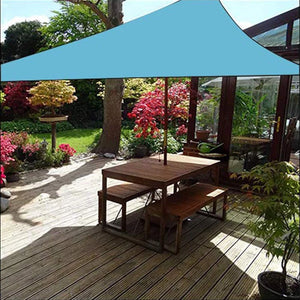 Triangle Sun Shade Sail 4x4x4m, Waterproof Awning UV Block Sunscreen Canopy for Outdoor Patio Garden Lawn Pergola Decking Blue