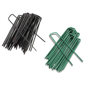 10Pieces Garden Stakes Galvanized Landscape Staples U-Type Turf Staples for Artificial Grass Rust Proof Sod Pins Stakes