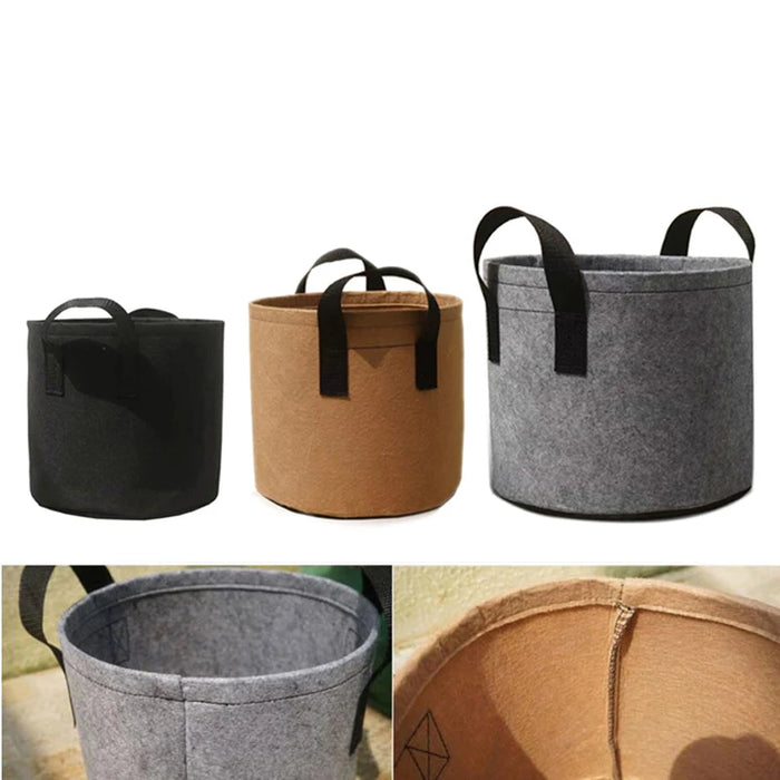 2 5 Gallon Plant  Grow Bags Growing Potato  home garden tools 7Gallon 10 Gallon planting  flower fruit Tree Fabric Pots