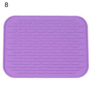 Hot ! Kitchen Silicone Heat Resistant Table Mat Non-slip Pot Pan Holder Pad Cushion Protect Table Tool  Heat Resistant Table