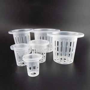 50Pcs Plant Grow Pots Net Nursery Cup Hydroponic Colonization Mesh Plastic Basket Holder Aeroponic Vegetable Planting Soilless