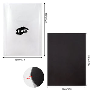 5PCS Quality Transparent Storage Bag And Magnetic Mats Store Metal Cutting Dies Silicone Stamp Bump Template Stickers Cover