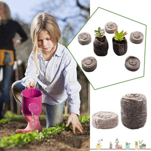 35mm Garden Soil Peat Pellets Compressed Nutrient Fertilizer Fiber Soil Block For Seeds Germination Seeds Plant Starter