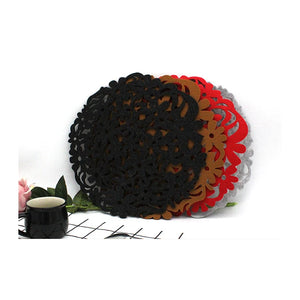 30cm Felt Coaster Insulation pads Hollow Placemat Kitchen Department Store Placemat