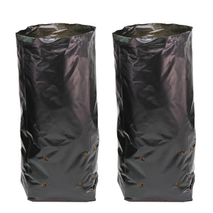 50/100PCS PE Thicken Plant Grow Bag Nursery Bags Seedling Pots with Breathable Holes Black Planting Sack Eco-Friendly Garden