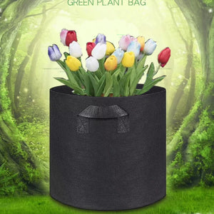 Planting bag black/grey potato fabric vegetable seedling  growing pot garden tools 1-15 gallon eco-friendly grow bag