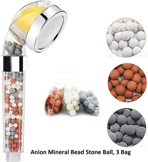 Shower Head Replacement Beads Filter Energy Anion Mineralized Negative Ions Ceramic Balls Water Purification Stones for Shower