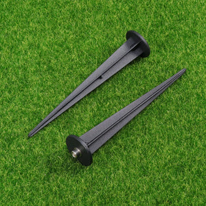 Stakes Ground Lights Spikes Light Solar Lawn Lamp Garden Spike Landscapereplacement Lamps Outdoor Torch Led Plug Alloymini