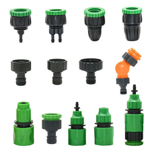 Garden Tap 1/4" Hose Quick Connector 4/7 8/11 16mm Barb Water Pipe Joint 1/2" 1" 3/4" Male Female Thread Drip Irrigation Adapter