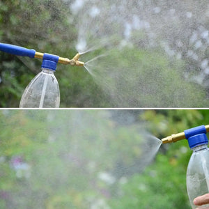 1 Pc Garden Manual Spray Watering Head Optional Nozzle Interface Brass Gun Sprayer Adjustable Water Pressure Atomization Sprayer