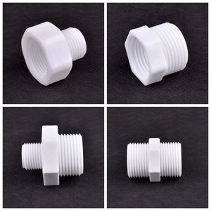 1~20pcs 1/2" 3/4" 1" Male/Female Thread Bushing Connector Equal/Reducer Nipple Joint Aquarium Tank Garden Water Pipe Connector