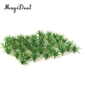 50Pcs/Pack Model Ground Cover Plants Garden Train Track Street Diorama Scenery Landscape 1:100-1:200 HO N Z