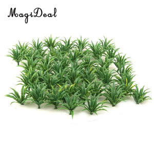 50Pcs/Pack Model Ground Cover Plants Garden Train Track Street Diorama Scenery Landscape 1:100-1:200 HO N Z