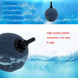 5pcs Aquarium Mini Round Mineral Bubble Air Stone Pond Fish Tank Pump Aerator Aeration Hydroponic Oxygen Airstone Accessories