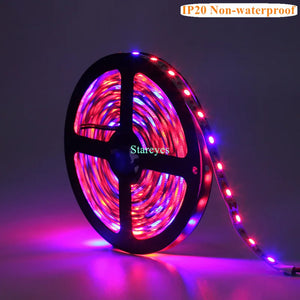 1 Roll SMD 5050 5m LED Strip Grow light Full Spectrum LED Flower Plant Phyto Growth lamp For Greenhouse Hydroponic Plant Growing