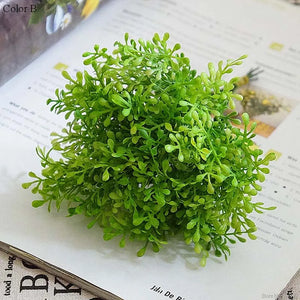 Simulation flower green plant plastic 6 branches pomelo citrus quality good home garden turf distribution Christmas decor plan