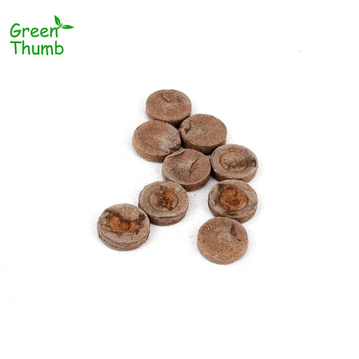 20pcs 25mm Nursery Block Peat Pellets for Garden Flowers Planting Green Thumb Seedling Soil Block for Seedling Cultivation