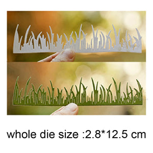 Lawn Grass Edge Metal Cutting Dies Stencils Grass Border Die Cut For Card Making DIY New 2020 Crafts Cards