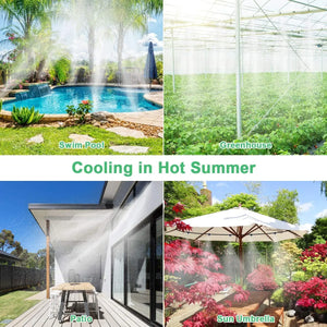 Patio Misting Cooling Water Fog Sprayer System For Greenhouse Garden Flowers Plant Waterring Irrigation Nebulizer Sprinkler