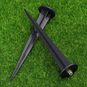 Stakes Ground Lights Spikes Light Solar Lawn Lamp Garden Spike Landscapereplacement Lamps Outdoor Torch Led Plug Alloymini