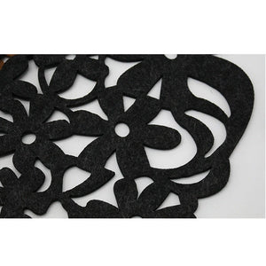 30cm Felt Coaster Insulation pads Hollow Placemat Kitchen Department Store Placemat