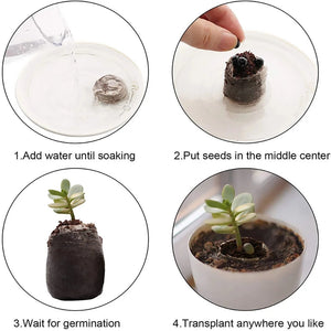 35mm Garden Soil Peat Pellets Compressed Nutrient Fertilizer Fiber Soil Block For Seeds Germination Seeds Plant Starter