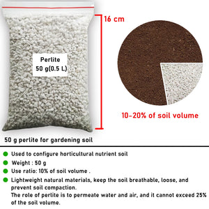 50g(0.5L) Vermiculite Perlite Pellet Configure Nutrient Soil Plant Nursery Breathable Loose Soil Substrate For Garden Bonsai