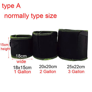 1/2/3 gallon Plant Grow Bags Nursery pots Veg Potato Transplanting planting Flower Pots Self-Adhesion Fabric Supplies Garden To