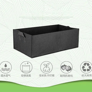 black Fabric plant Grow Bag Garden bed Square gardening tools Flower Vegetable Planting Planter Pot Handles for hydroponics