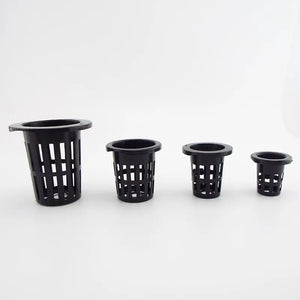 50Pcs Plant Grow Net Nursery Pots Cup Hydroponic colonization Mesh plastic Basket holder vegetable Planter Soilless greenhouse