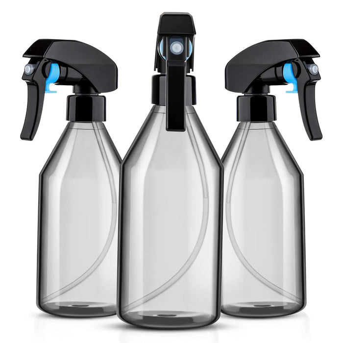 3Pack Spray Bottle, 10oz Plastic Spray Bottles, Fine Mist Sprayer for Gardening Cleaning Solution or Hair Care Moisturize