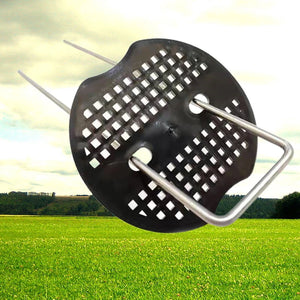 40 Pieces U-shaped Nail Outdoor Anti-rust Grass Curtain Nail Garden Lawn Nail Turf Nail Three-dimensional Grid Gasket For Fixing