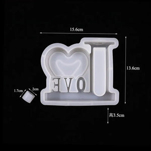 Love Heart Flower Vase Hydroponic Plant Propagation Station Epoxy Resin Mold Decoration Silicone Mould DIY Craft Casting Tool