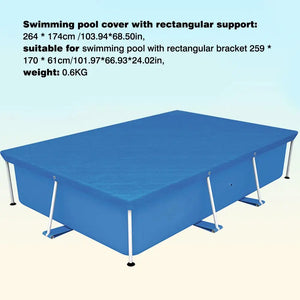 Cover Swimming Pool Mat Rectangle Ground Cloth Lip Cover Dustproof Floor Cloth Mat Cover for Outdoor Villa Garden Water Pool