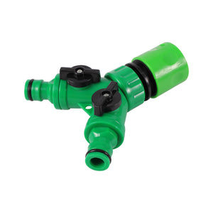 Garden Irrigation Y-shaped Water Splitter 1/2" 3/4" Female Thread 2-Way Water Valve Watering System Water Controller Switch