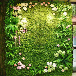 New Artificial Plant Lawn DIY Background Wall Simulation Grass Leaf Wedding  Decoration Green Wholesale Carpet Turf  Home Decor