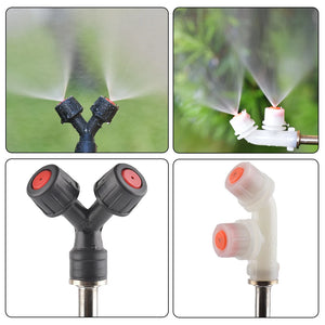 Agricultural  Atomizing Sprayer Nozzle Single/Double Nozzle Head Garden Lawn Irrigation Pesticide Spraying Sprinkler