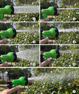 7 Function Water Gun High Pressure Spray Gun Garden Plant Flower Lawn Vegetable Irrigation Watering Car Washing Home Clean Tool