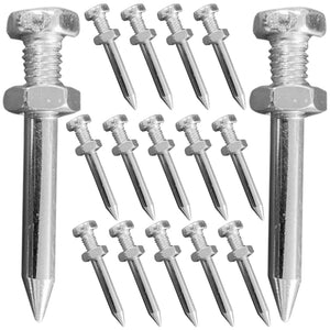 26 Pcs Garden Grass Scarifier Nails Lawn Care Equipment Aerator Shoe Stake Ventilation Peg Spike Metal Tools Shoes