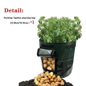 Multifunctional Planting Bag Potato Balcony Agriculture Creative Flower Pot  Vegetable Agriculture Home Garden Buildings Pots Gr