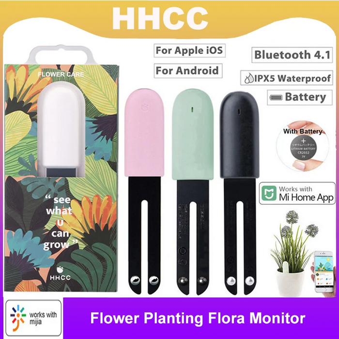 HHCC Flower Care Flora Monitor – Smart Plant Sensor for Soil, Water ...