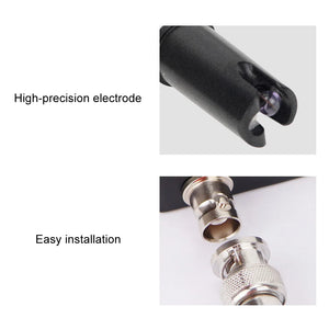 PH-201H Replacement Probe PH Electrode Probe BNC Connector Electrode Sensor For Aquarium Hydroponic Controller Meter Connector