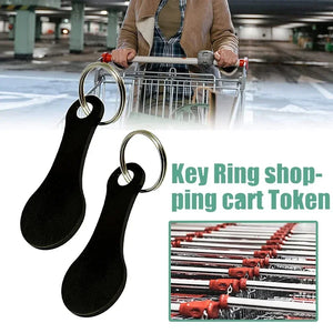 1/10pcs Metal Shopping Cart Tokens Trolley Token Key Ring Decorative Keychain Multipurpose Shopping Portable For Home Outdoor