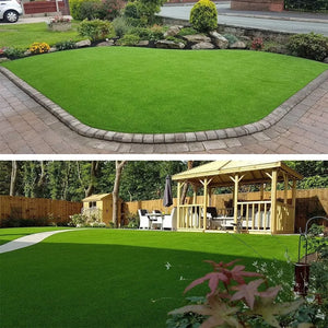 Artificial Grass Turf Lawn, Outdoor Garden Lawn Landscape Synthetic Grass Mat Fake Grass Rug Artificial Lawn