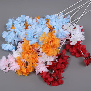 Floating Snow Cherry Blossom Artificial Flowers Wedding Flowers Wedding Ceiling Decoration Fake Flowers Cherry Branches