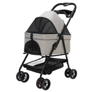 Pet Cart, Dog, Cat, Teddy Baby Stroller, Small Pet Cart, Lightweight and Foldable for Outdoor Travel